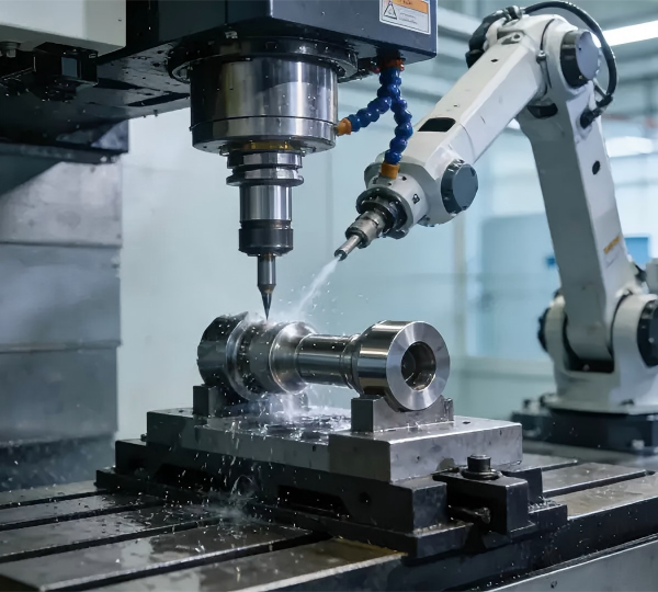All-Metal Hybrid Machining for Customized Mechanical Components: Lightweight Reinforced Robot Arm Parts with Tiered Precision